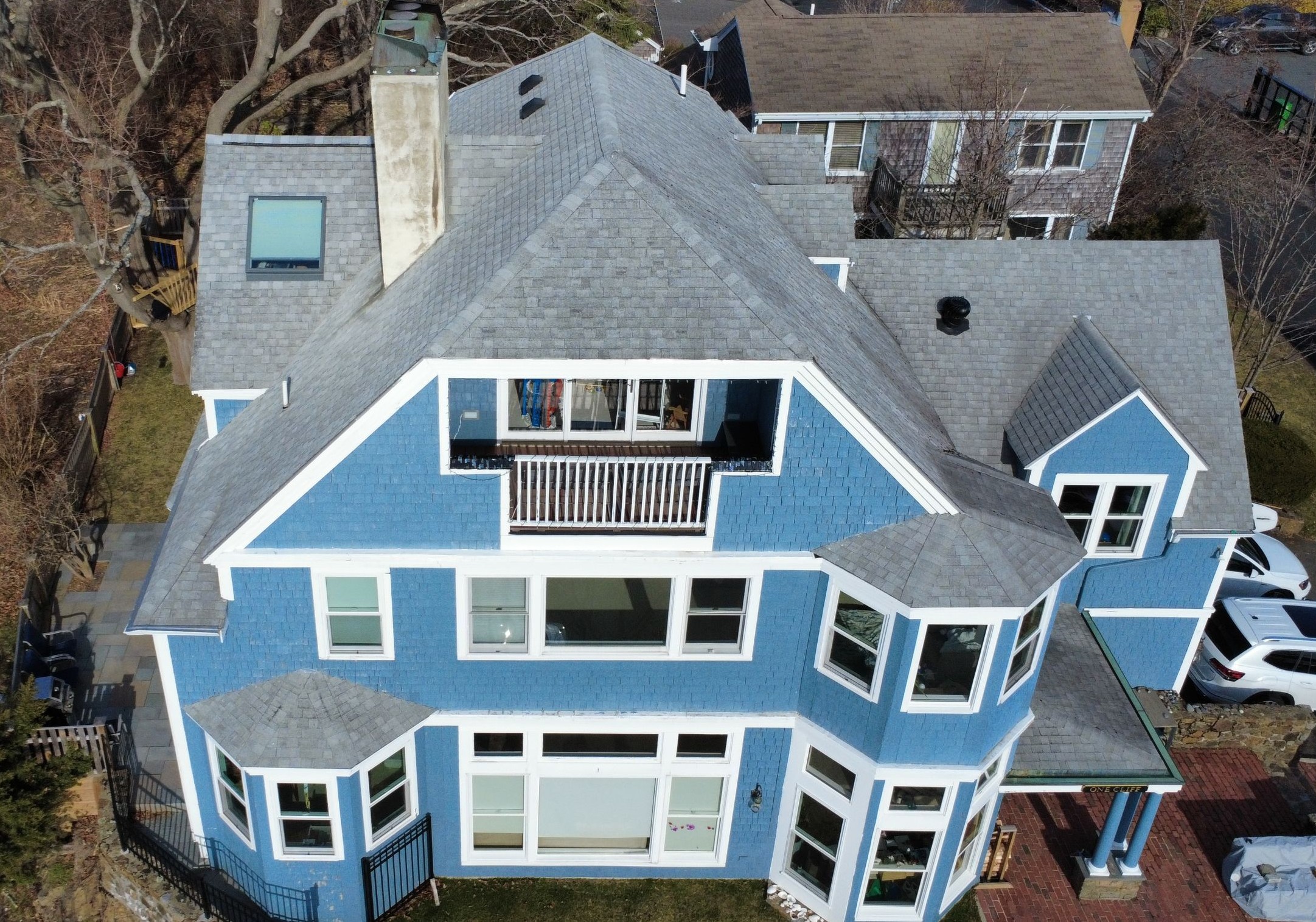 Before Decks in Marblehead, MA - Glass Railing Deck Remodel
